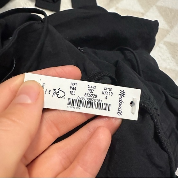 Madewell Layton midi slip dress true black - Picture 6 of 7